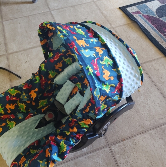 Custom Infant Car Seat Cover - Picture 2 of 3